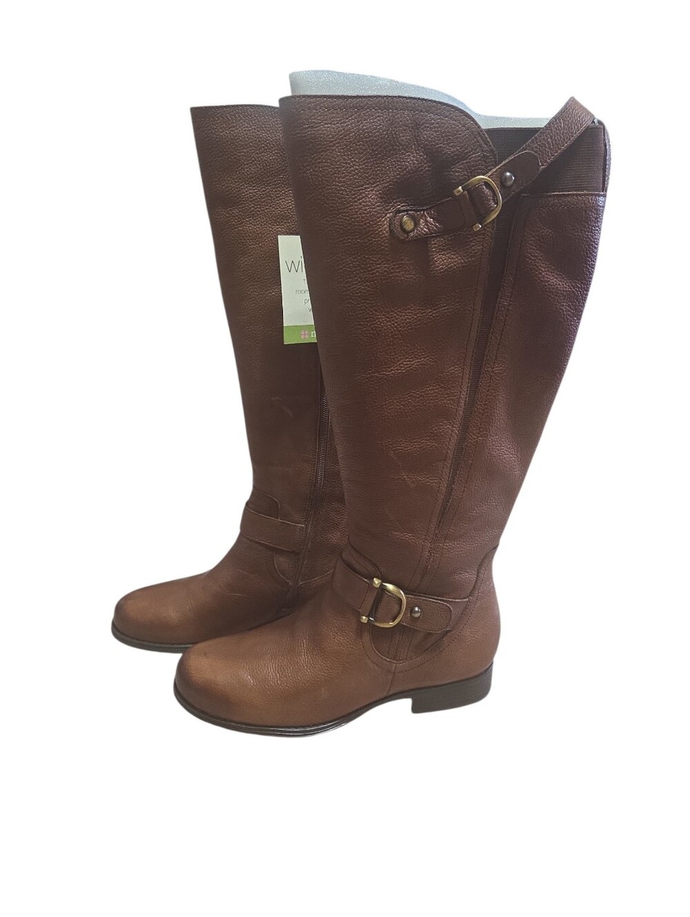 Naturalizer Riding Boot Brown Women Size 7.5 US Soft‎ Leather Knee High Comfort
